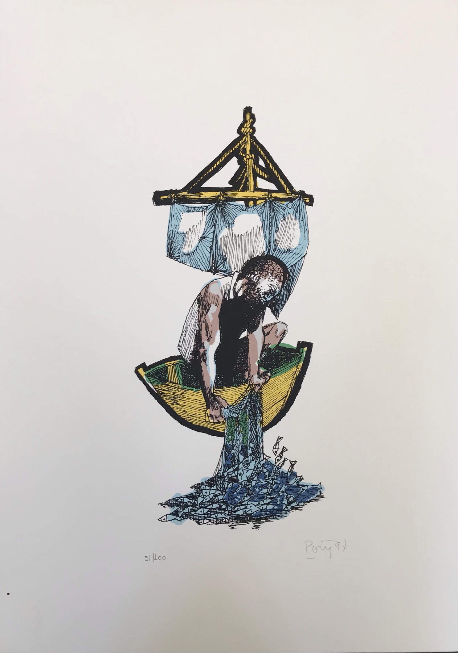 Serigrafia Poty - São Pedro - Pescador de Almas (sem moldura) - Imagem 2