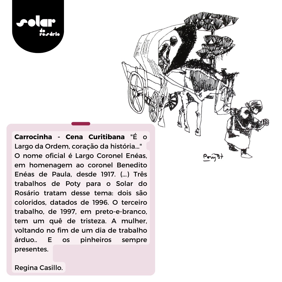 Serigrafia Poty - Carrocinha - Cena Curitibana (com moldura) - Imagem 4