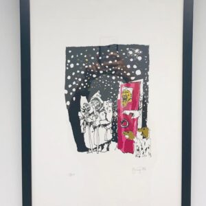 Serigrafia Poty - São Francisco de Assis - Irmão Sempre Alegre (com moldura)