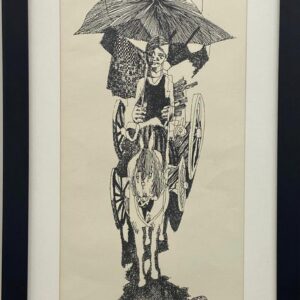 Serigrafia Poty - A Menina de Curitiba (com moldura)