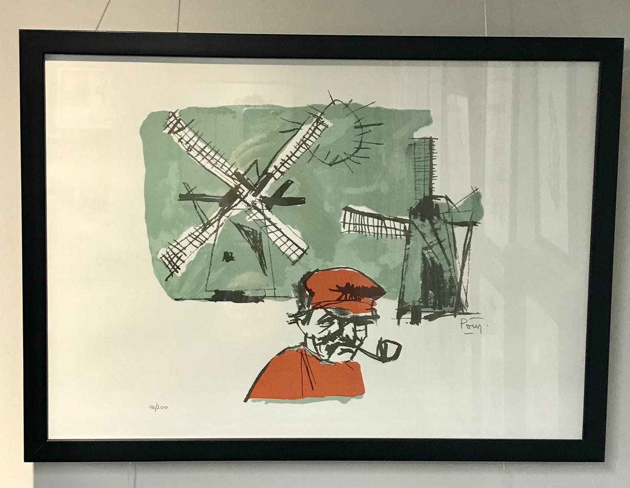 Serigrafia Poty - Lembranças da Holanda (com moldura) - Imagem 3