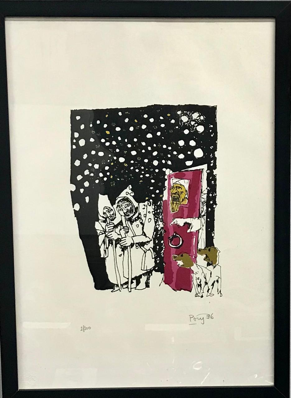Serigrafia Poty - São Francisco de Assis - Irmão Sempre Alegre (com moldura) - Imagem 3