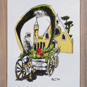 Azulejo Poty - Largo da Ordem II (com moldura)