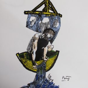 Azulejo Poty - São Pedro - Pescador de Almas (sem moldura)