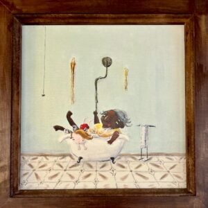 Eve Ferretti - Banho com a vovó (Reprodução em canvas)