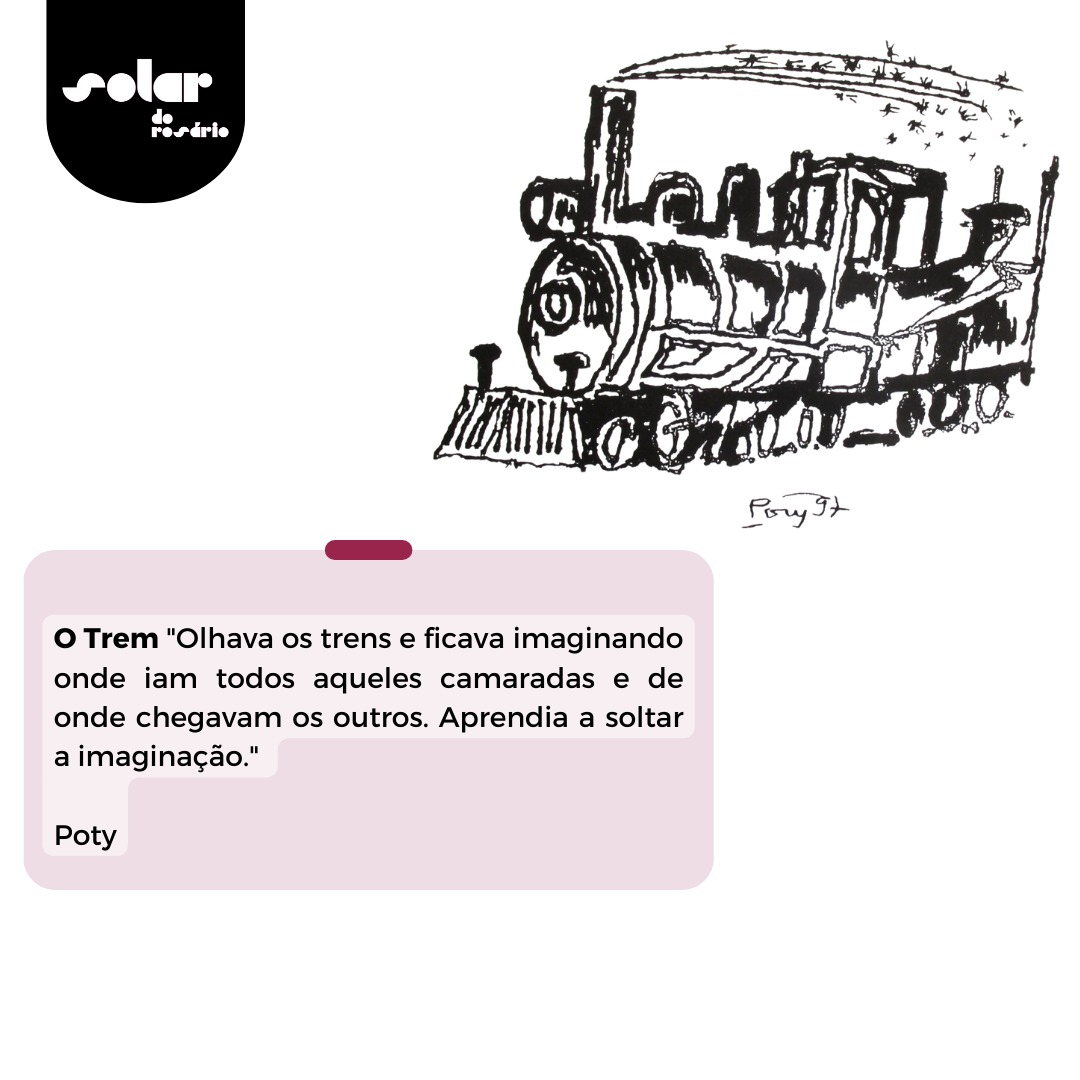 Serigrafia Poty - O Trem (sem moldura) - Imagem 2