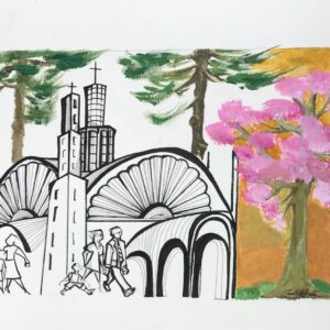 Paula Schimidlin - Sem título (Paisagem com ipê)