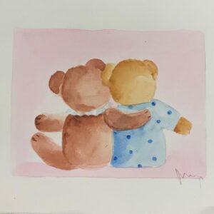 Nadia - Ursinhos se abraçando (de costas)