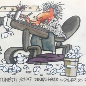 Solda - O Cartunista Solda Desenhando o Solar do Rosário