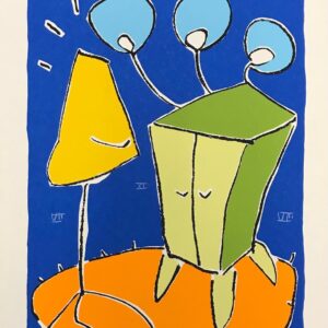 Osmar Beneson - Sem título (fundo azul)