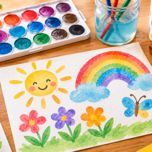 Ateliê de Aquarela para crianças - 2026