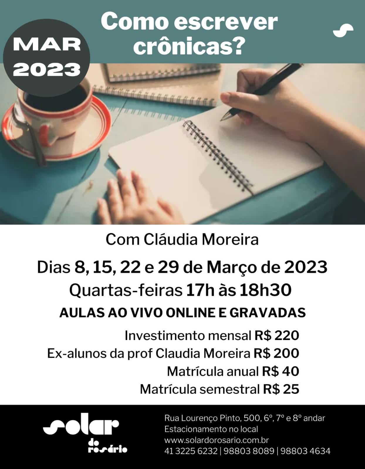 Aulas de Piano - 2023 - Solar do Rosário