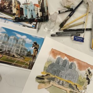 Curso de desenho a mão livre: contornos da cidade, urban sketch e croqui urbano - 2025